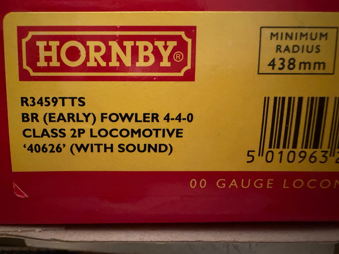 Hornby R3459TTS (OO) Ex LMS, ‘Fowler’ 2P No.40626 in British Railways Lined Black, (Shed Code 67D, Ardrossan Depot) DCC Sound Fitted