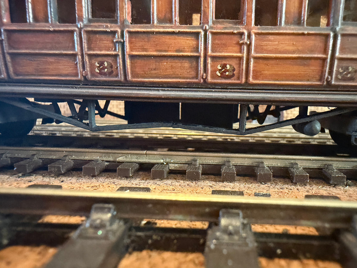 Ian Kirk (OO) Scratch Built (OO) London North Eastern Railway, Gresley Third Class Suburban Coach (No Number) in Weathered LNER Varnished Teak