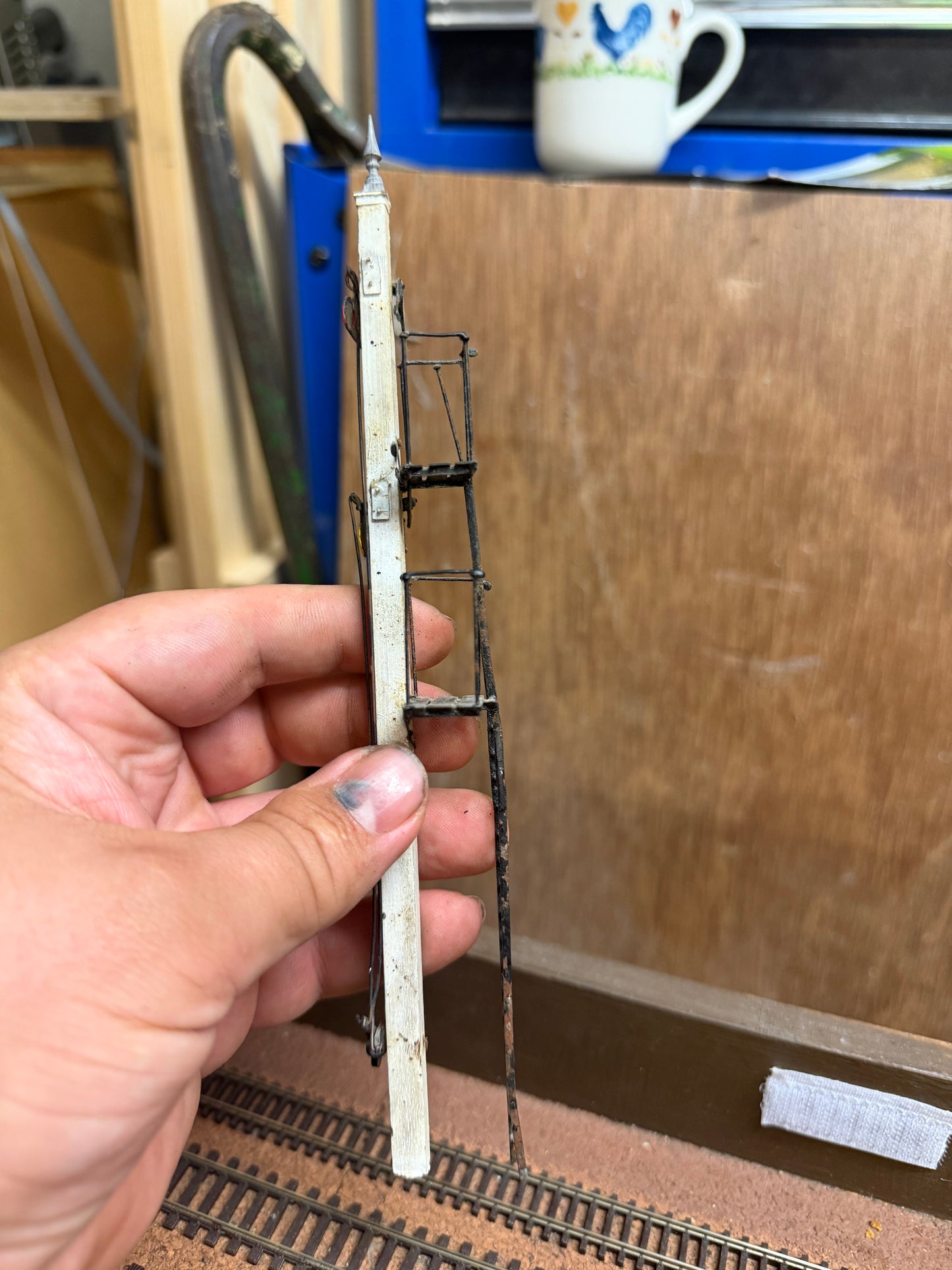 Scratch Built (O) Midland Railway Upper Quadrant Stop and Distant Signal