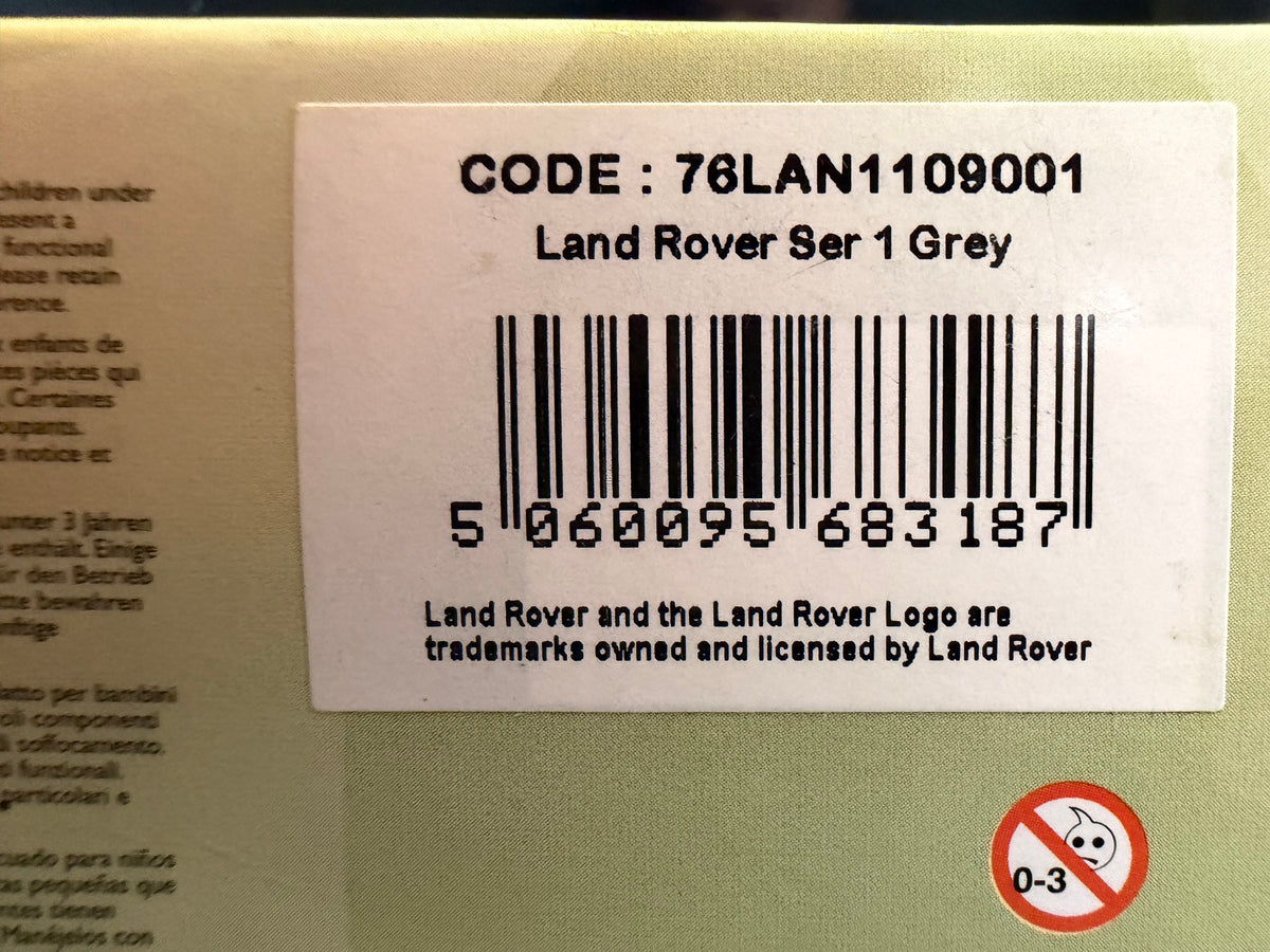 Oxford Diecast 76LAN1109001 (1:76 / OO) Land Rover Series One, Long Wheel-base