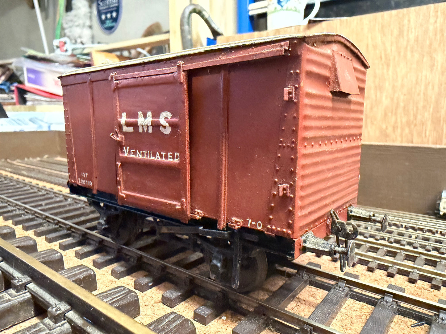 Scratch Built (O) London Midland & Scottish 12T Ventilated Van No.200714.