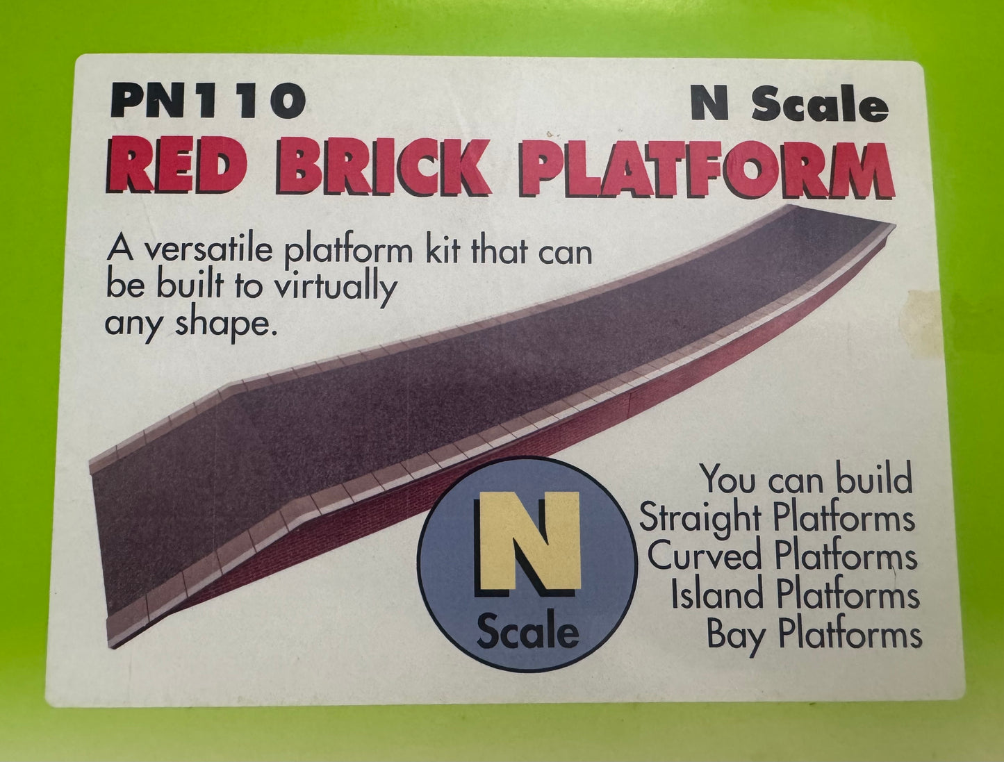 Metcalfe PN110 (N Gauge) Red Brick Platform Kit
