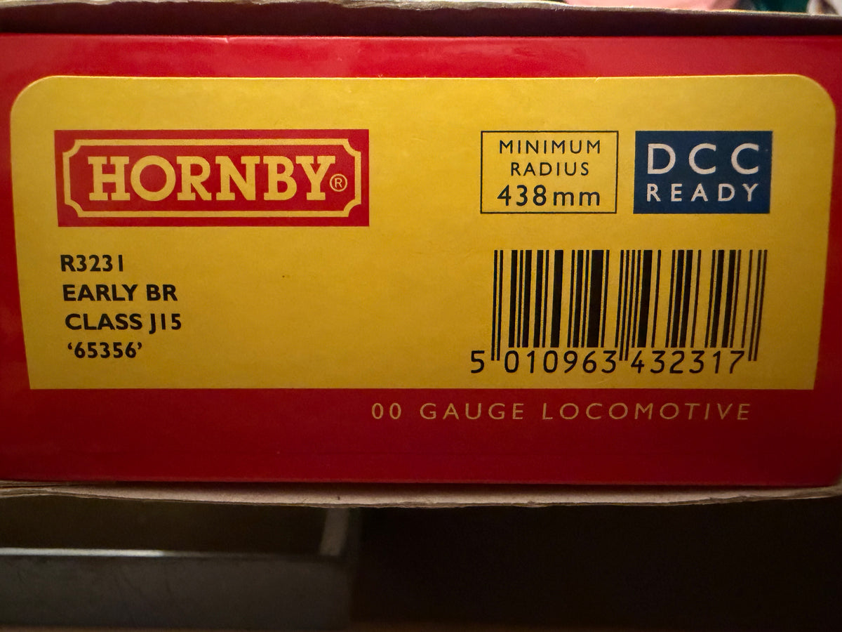 Hornby R3231 (OO) Ex GER / LNER J15 No.65356 in British Railways Unlined Black. (Shed Code 31B, March Depot) DCC Ready