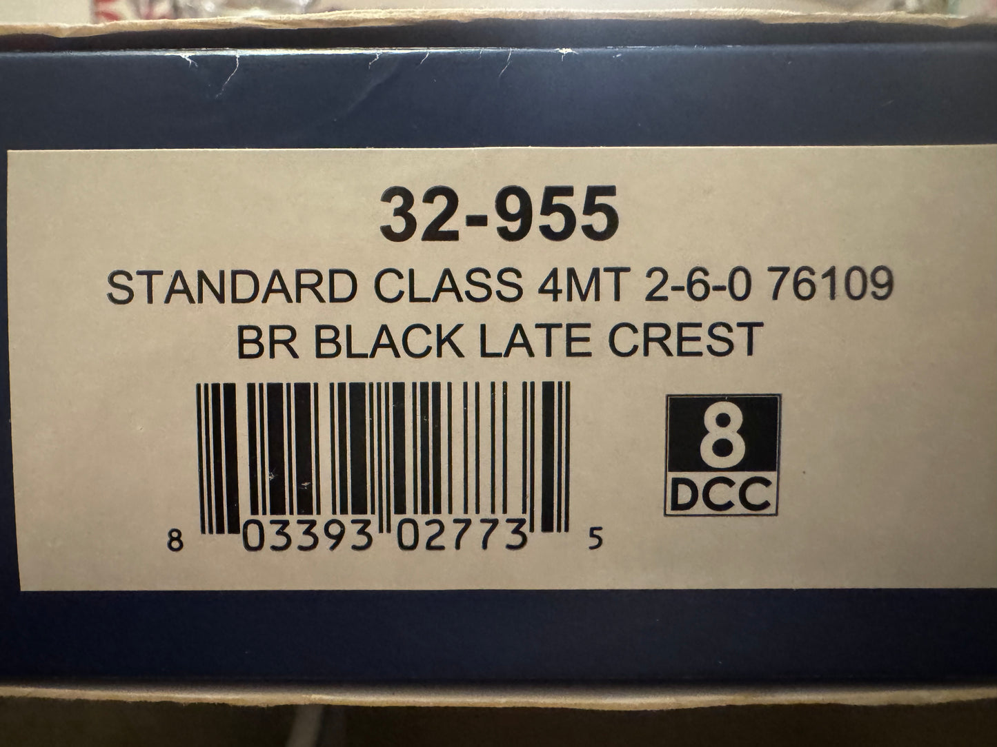 Bachmann 32-955 (OO) British Railways, Standard 4MT 2-6-0 No.76109 in Lined British Railways Black. (Shed Code 62A, Thornton Depot) DCC Ready