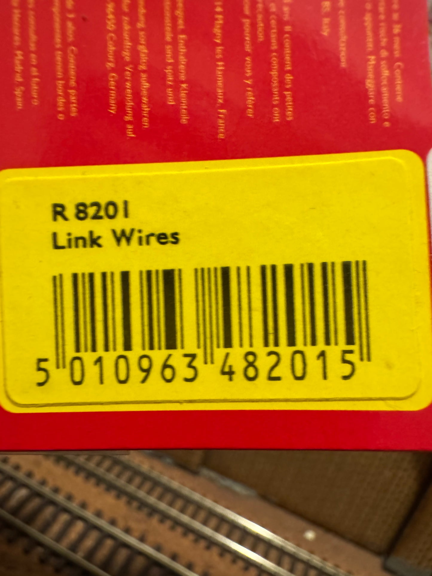 Hornby R8201 (OO) Pack of Two, Electrical track connectors and Link wires.