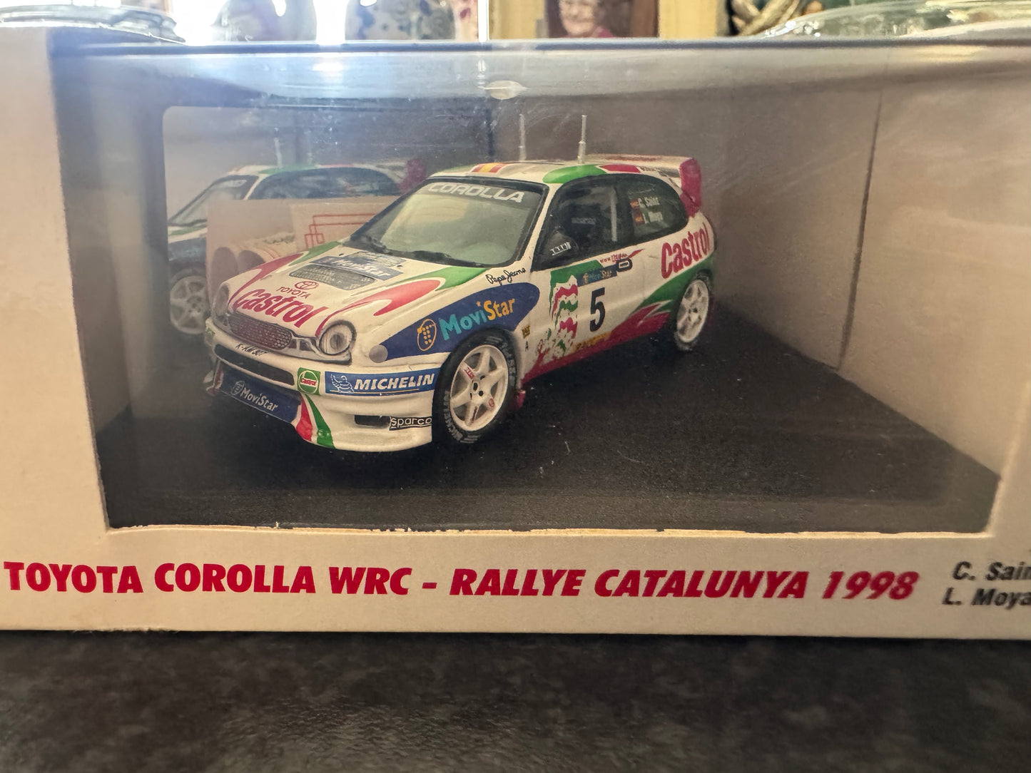 Vitesse V98199 (1:43) 1998 World Rally Championship, Toyota Corolla as driven by Carlos Sainz Sr and Co Driver Luis Moya. Limited edition No.1965 or 2500.
