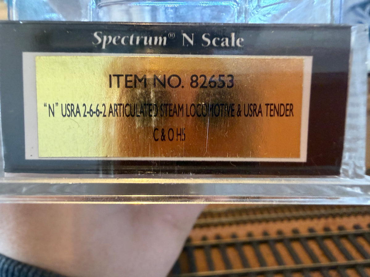 Bachmann Spectrum 82653 (N Scale) United States Railroad Authority 2-6-6-2 H5 Class, No.1524 in Chesapeake & Ohio Livery