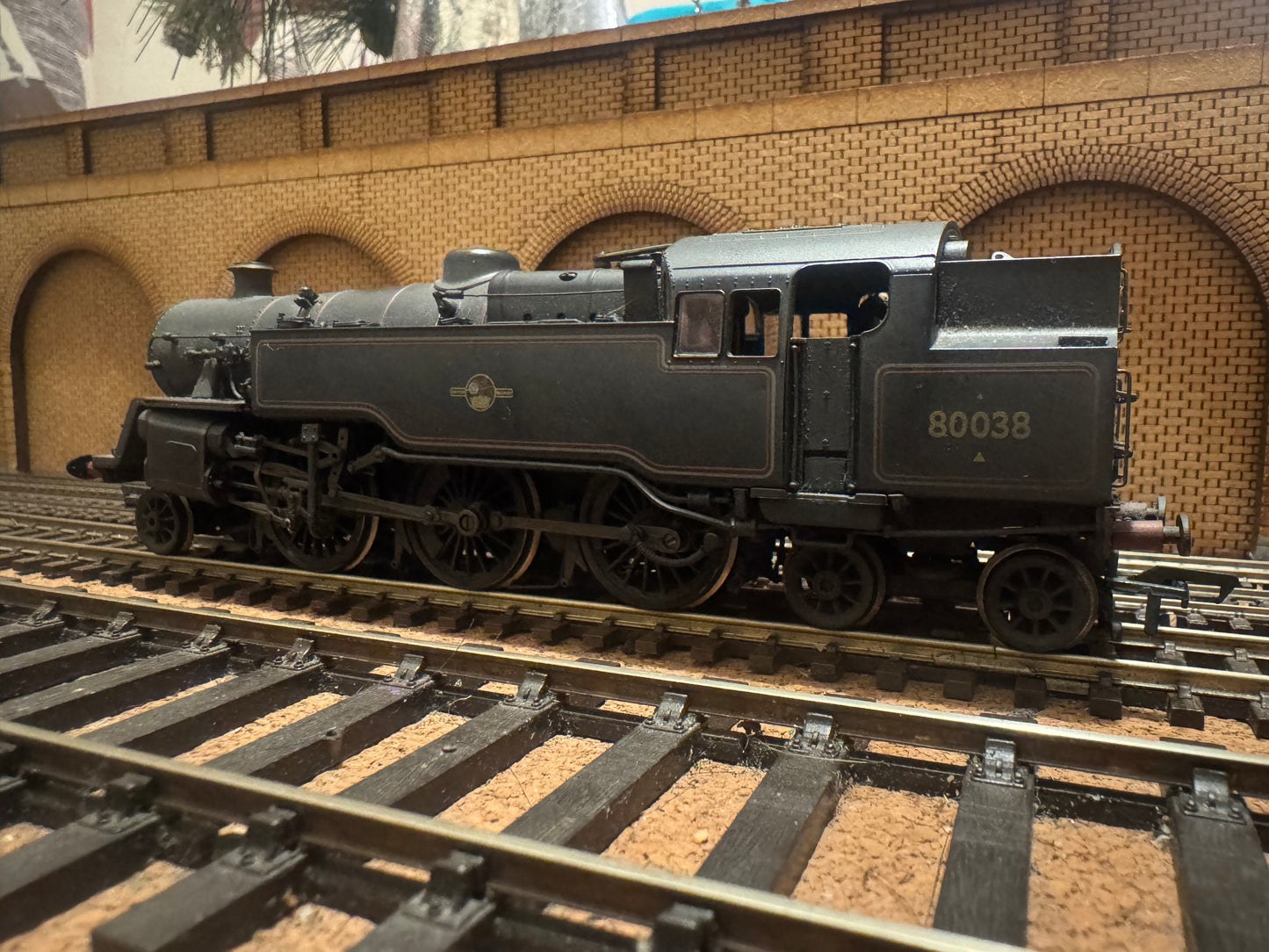 Bachmann 32-354A (OO) British Railways 4MT Tank No.80038 in Heavily Weathered BR Black. (Shed Code, 72C Yeovil Depot)
