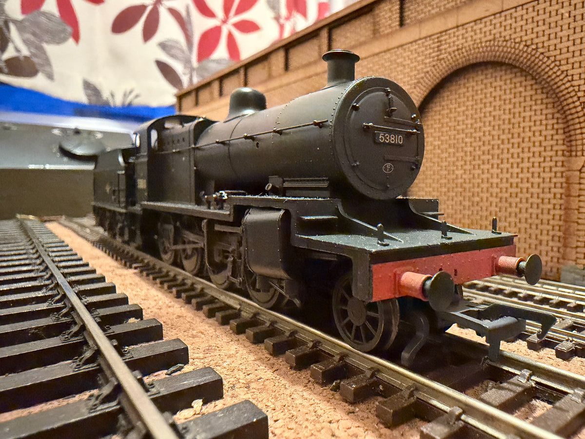 Bachmann 32-012 (OO) Ex LMS, Somerset and Dorset 7F No.53810 in Weathered British Railways unlined Black. (Shed Code 82F, Bath Green Park) DCC Ready 