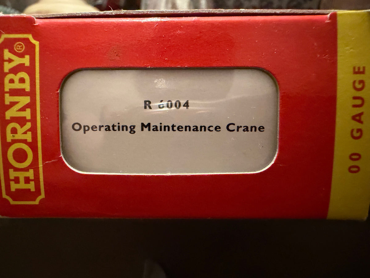 Hornby R6004 (OO) British Railways 10T Maintenance Crane No.101 in British Rail Departmental Yellow. 