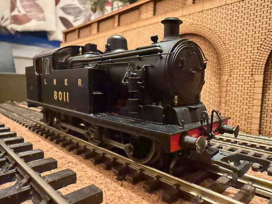 Oxford Rail OR76N7002 (OO) Ex GER N7 No.8011 in Pre 1936 LNER Unlined Black with Condensing Gear. DCC Ready