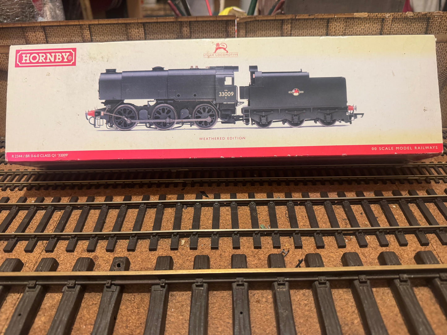 Hornby R2344 (OO) Ex SR Q1 No.33009 in Weathered British Railways Black. (Shed Code 70B, Feltham Depot. DCC fitted 