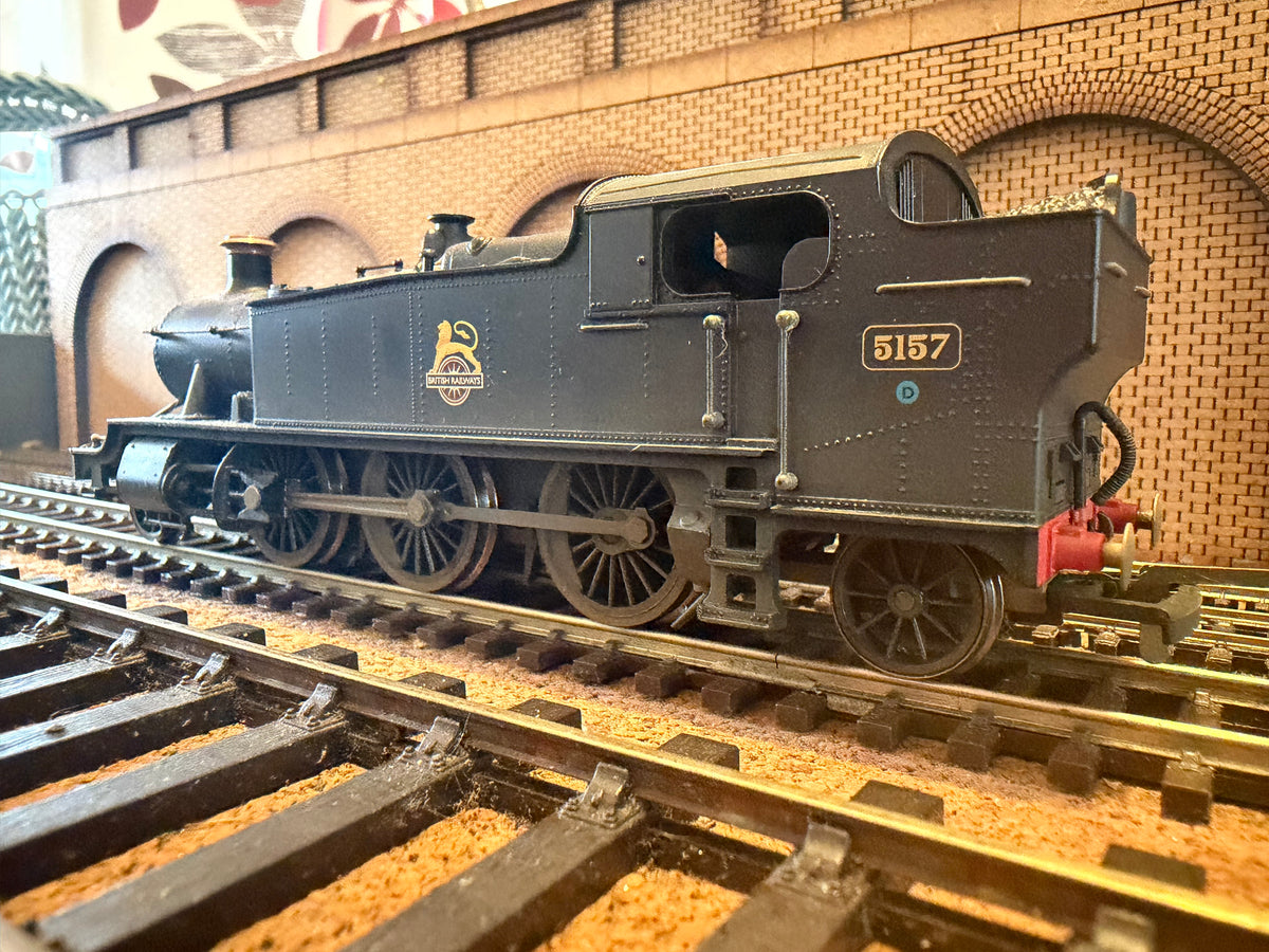 Hornby R2624 (OO) Ex GWR 5101 ‘Large Prairie’ in Weathered British Railways Unlined Black. (Shed Code, 83A Taunton Depot) DCC Ready 