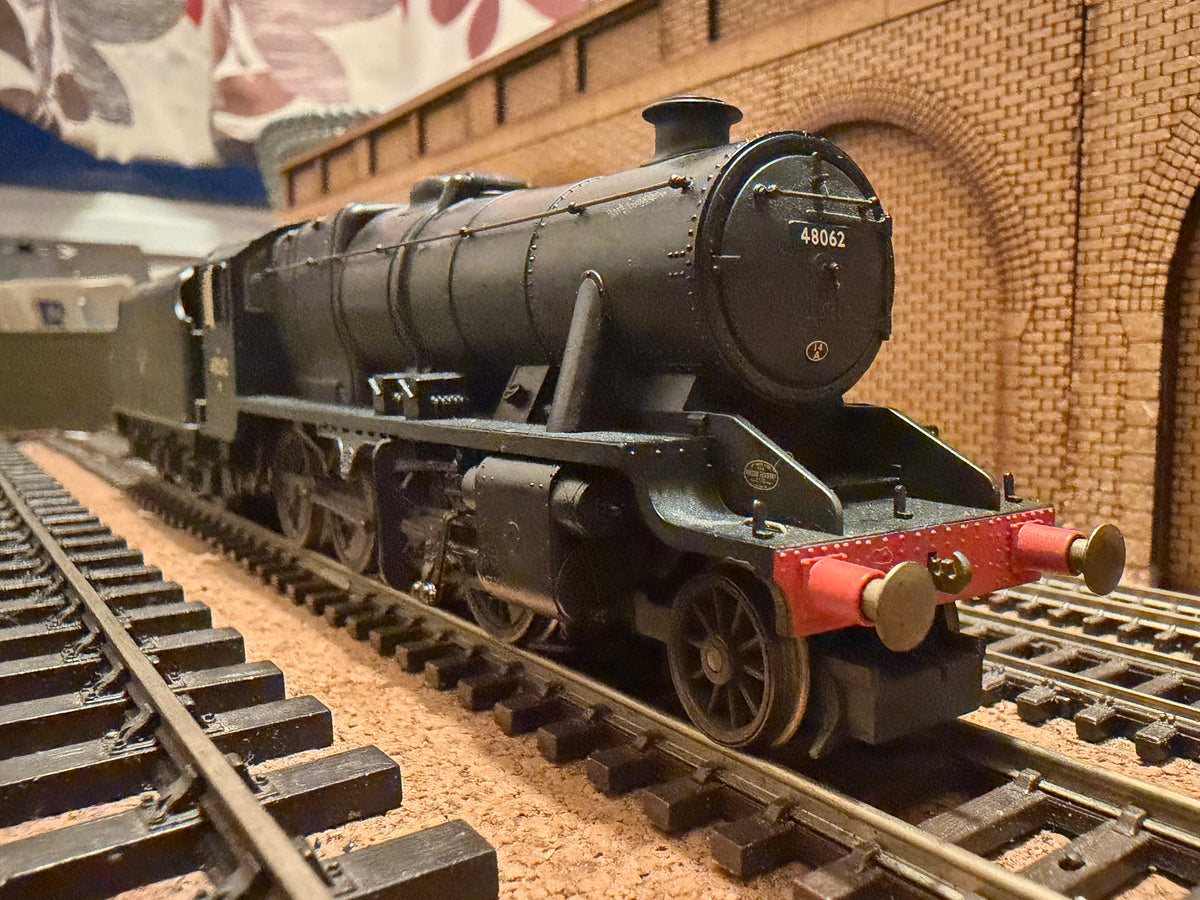 Hornby R2395A (OO) Ex LMS ‘Stanier’ 8F No.48062 in Lightly Weathered British Railways Unlined Black. (Shed Code, 14A Cricklewood East Depot) DCC Ready £72 