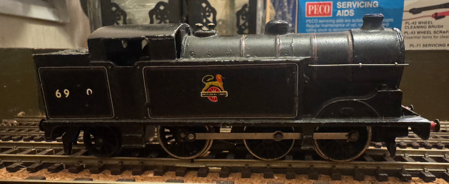 Hornby Dublo 2 Rail 2217 (OO) Ex LNER, N2/3 No.69550 in British Railway Lined Black. [Operational Spares & Repairs] 