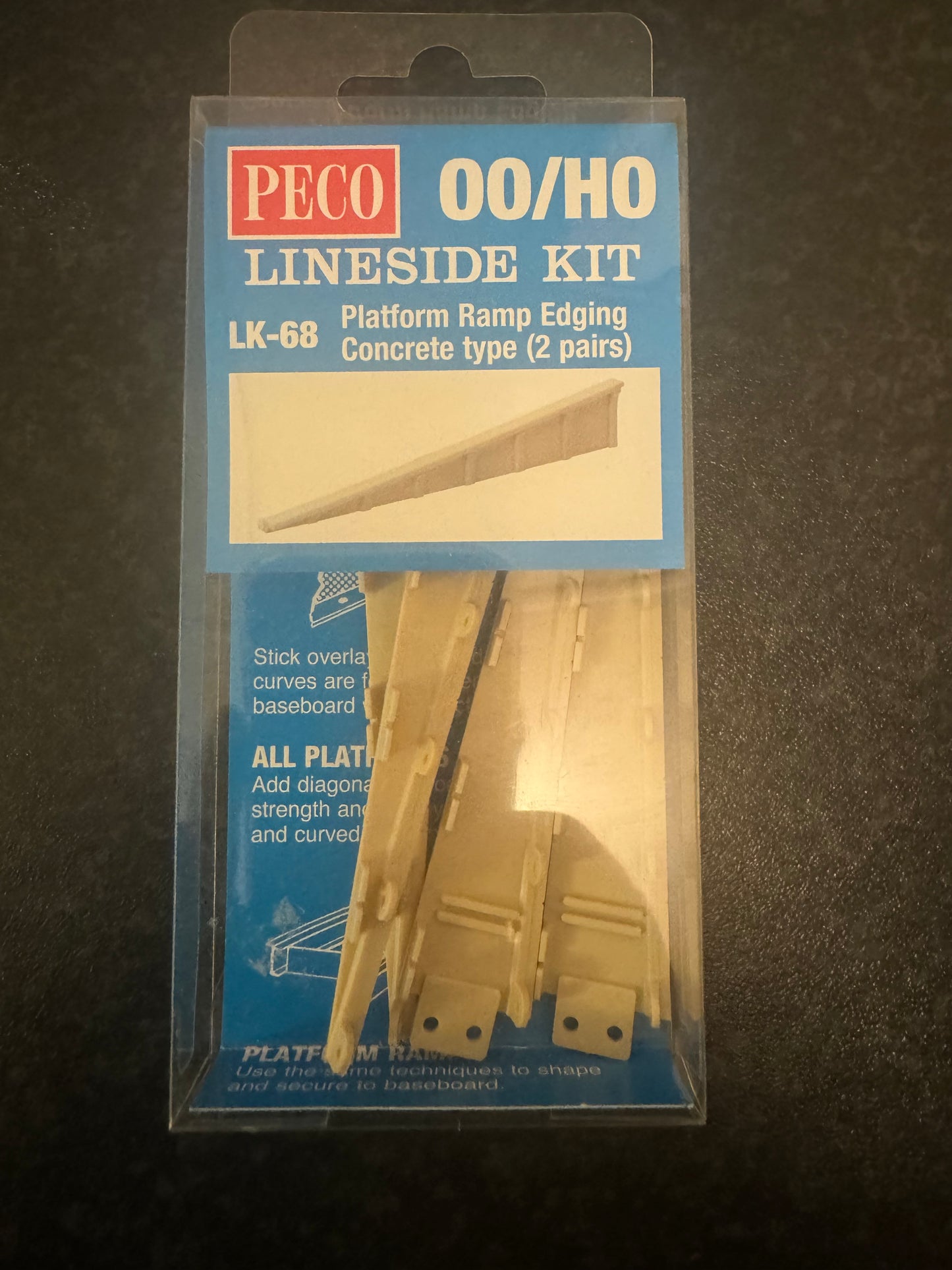 Peco (OO) Concrete Platform Ramp Edging Kit, LK-68. X2 sets available in stock, £4 each set.