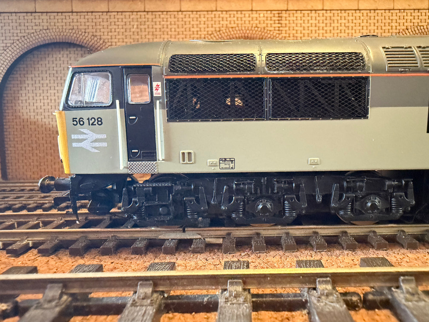 Hornby R2647X (OO) British Rail Class 56 ‘Grid’ No.56128 “West Burton Power Station” in BR Railfreight Coal Sector Livery. DCC fitted 