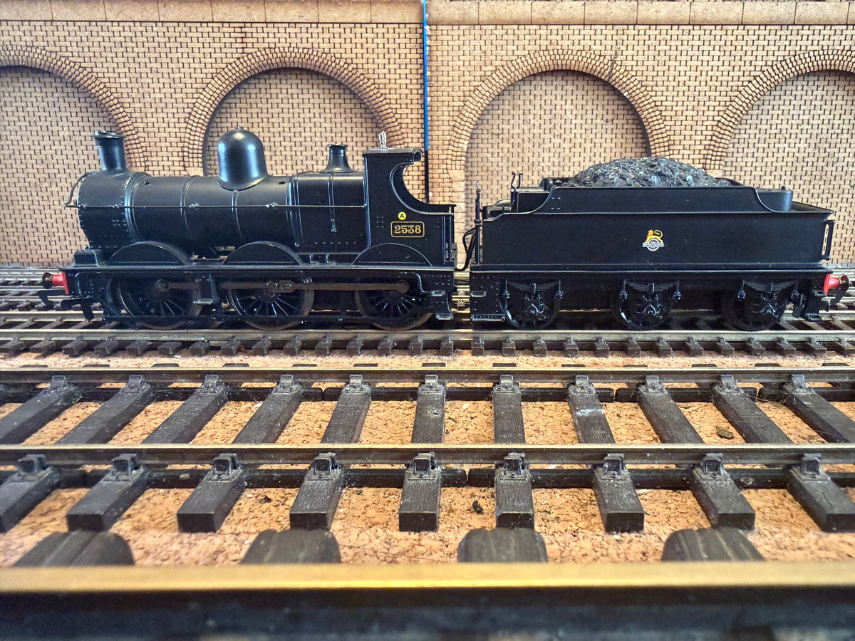 Hornby R2275A (OO) Ex GWR 2301 Class No.2528 in British Railways Unlined Black. (Shed Code, 89A Oswestry Depot) 