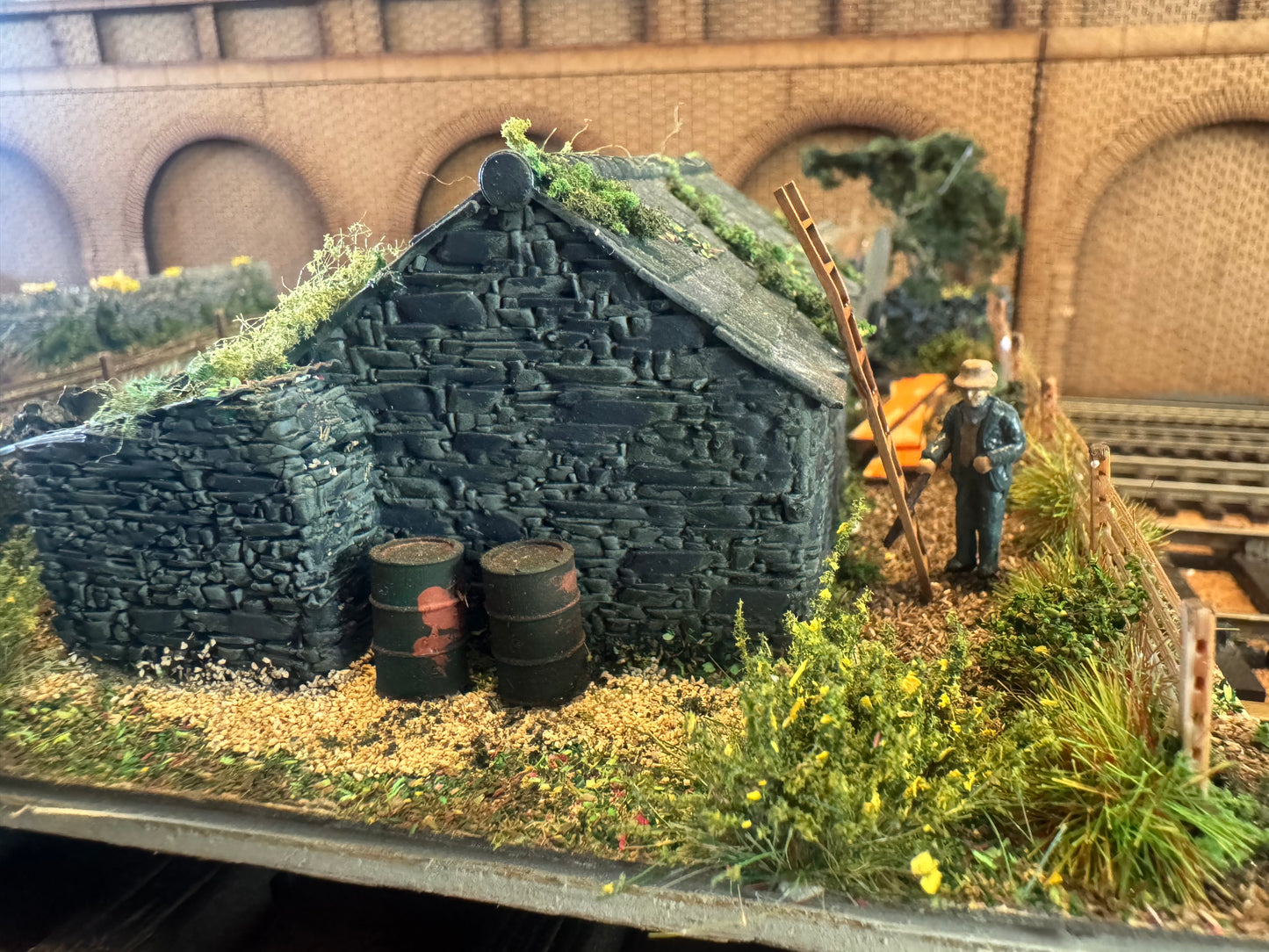Colin Lipscomb 001 (OO9) Rural Life, Narrow Gauge Railway Diorama 