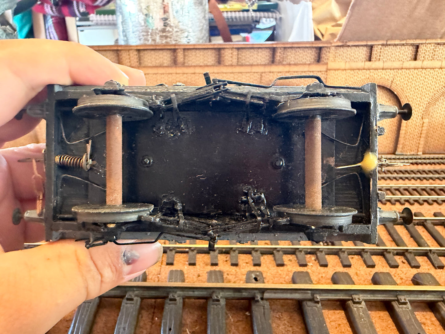 Scratch Built (O Gauge) London Midland & Scottish Railway 16T Severn Plank Tipper Wagon No.36117 in LMS Grey 