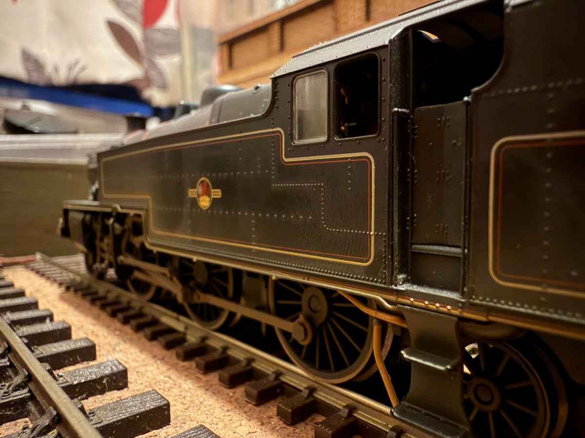 Hornby R2637X (OO) Ex LMS ‘Stanier’ 4P Two Cylinder No.42437 In lightly weathered British Railways Lined Black. (Shed Code 15E, Leicester Great Central Depot). DCC Fitted. 