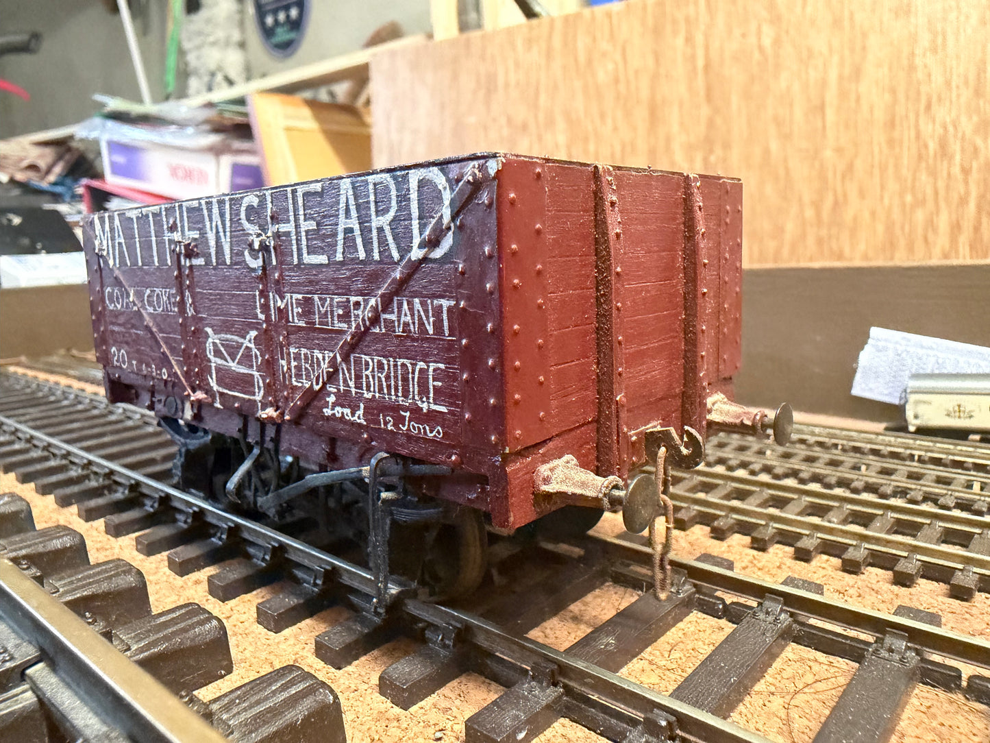Scratch Built (O Gauge) Matthew Sheard Coal, Coke and Lime Merchant 12T Severn Plank Wagon No.20 