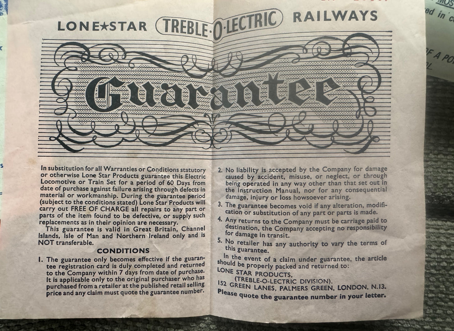 Lonestar EL. 51 (OOO / N) TrebleOlectric Passenger Set 