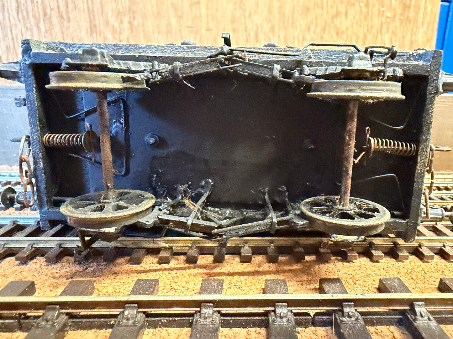 Scratch Built (O Gauge) Bawco Smokeless Fuels Eight Plank Wagon No.3336 