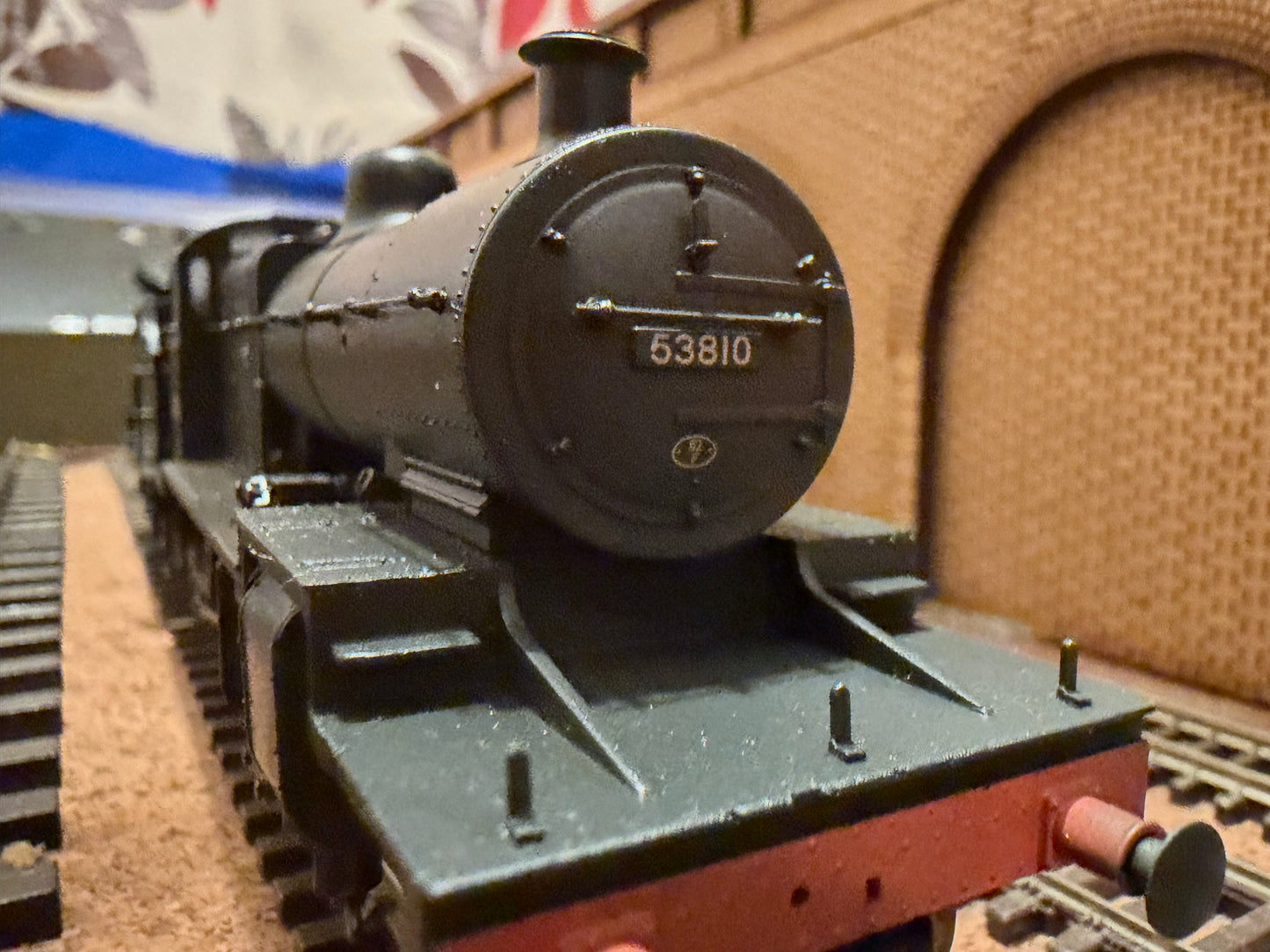Bachmann 32-012 (OO) Ex LMS, Somerset and Dorset 7F No.53810 in Weathered British Railways unlined Black. (Shed Code 82F, Bath Green Park) DCC Ready 