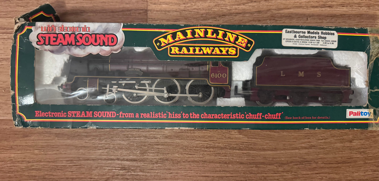 Mainline 37-080 (OO) Ex London Midland & Scottish Railway 6P ‘Royal Scot’ No.6100 “Royal Scot” in as preserved LMS Crimson Lake Livery, with Bell. 9V Sound fitted. 