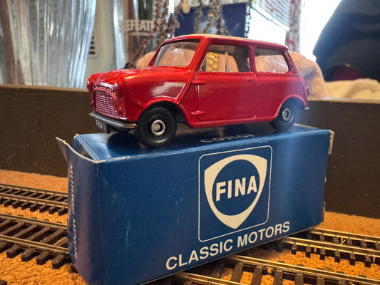 Corgi / FINA (O / 1:43) Austin Mini with FINA branding.