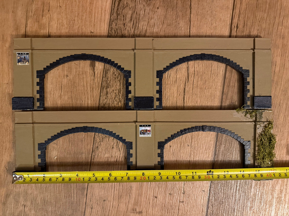Manufacturer Unknown (OO) Double Twin Bore Tunnel or Bridge Portals 