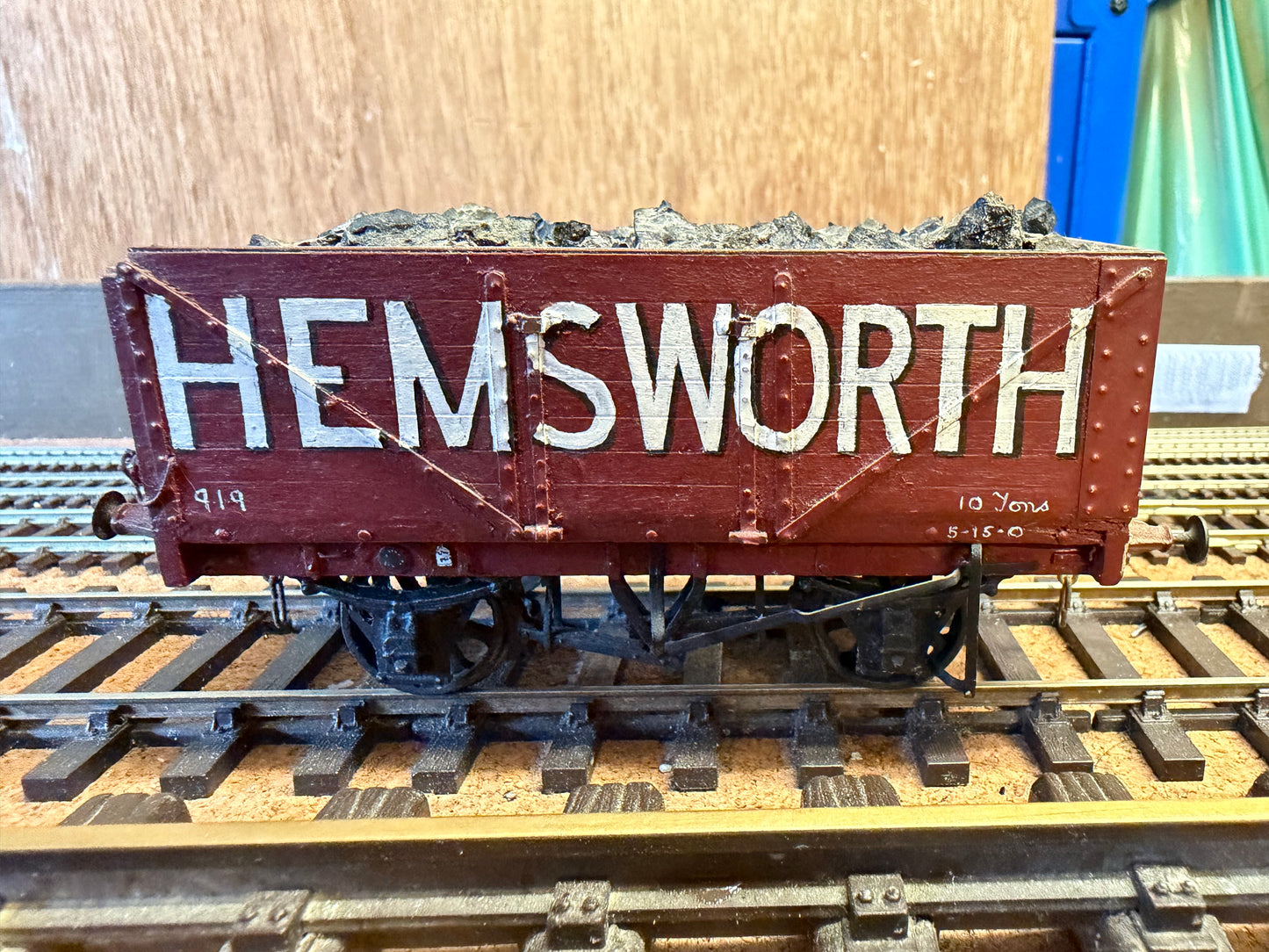 Scratch Built (O Gauge) Hensworth Colliery Severn Plank Open Wagon No.919 