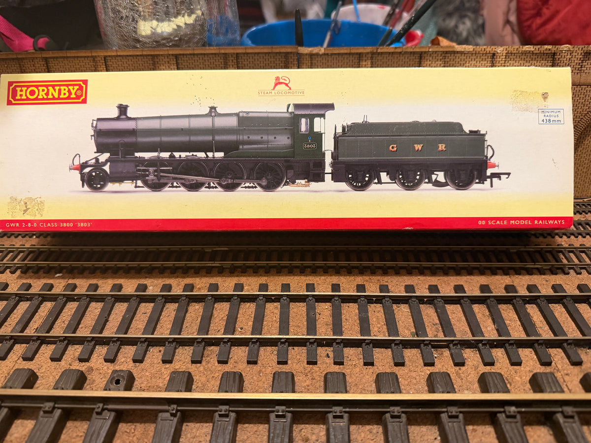 Hornby R2918 (OO) Great Western Railway 28xx No.3803 in Unlined GWR Green. DCC Ready