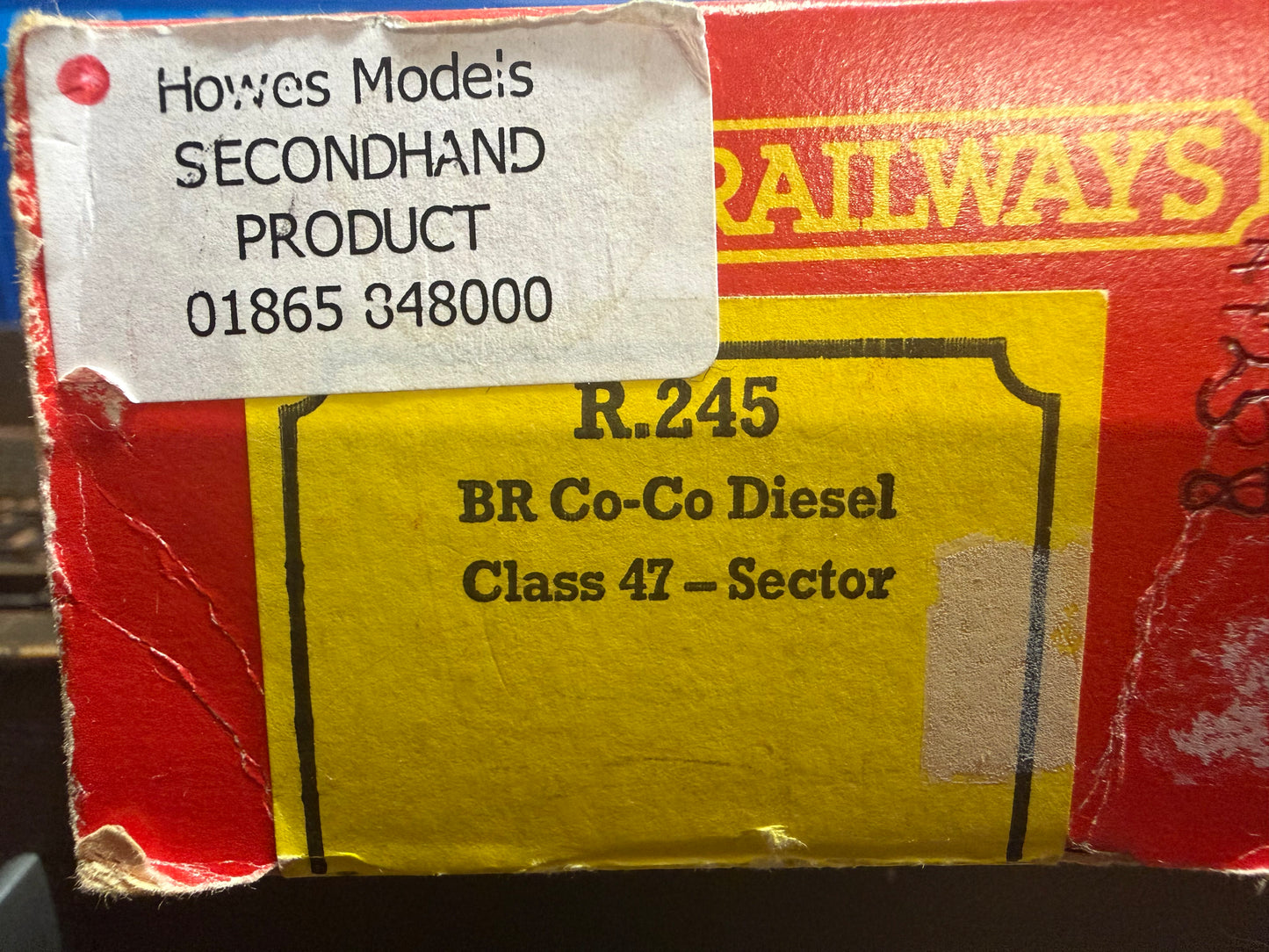 Hornby R.245 (OO) British Railways Class 47/0 No.47258 in British Rail Railfreight Distribution Livery