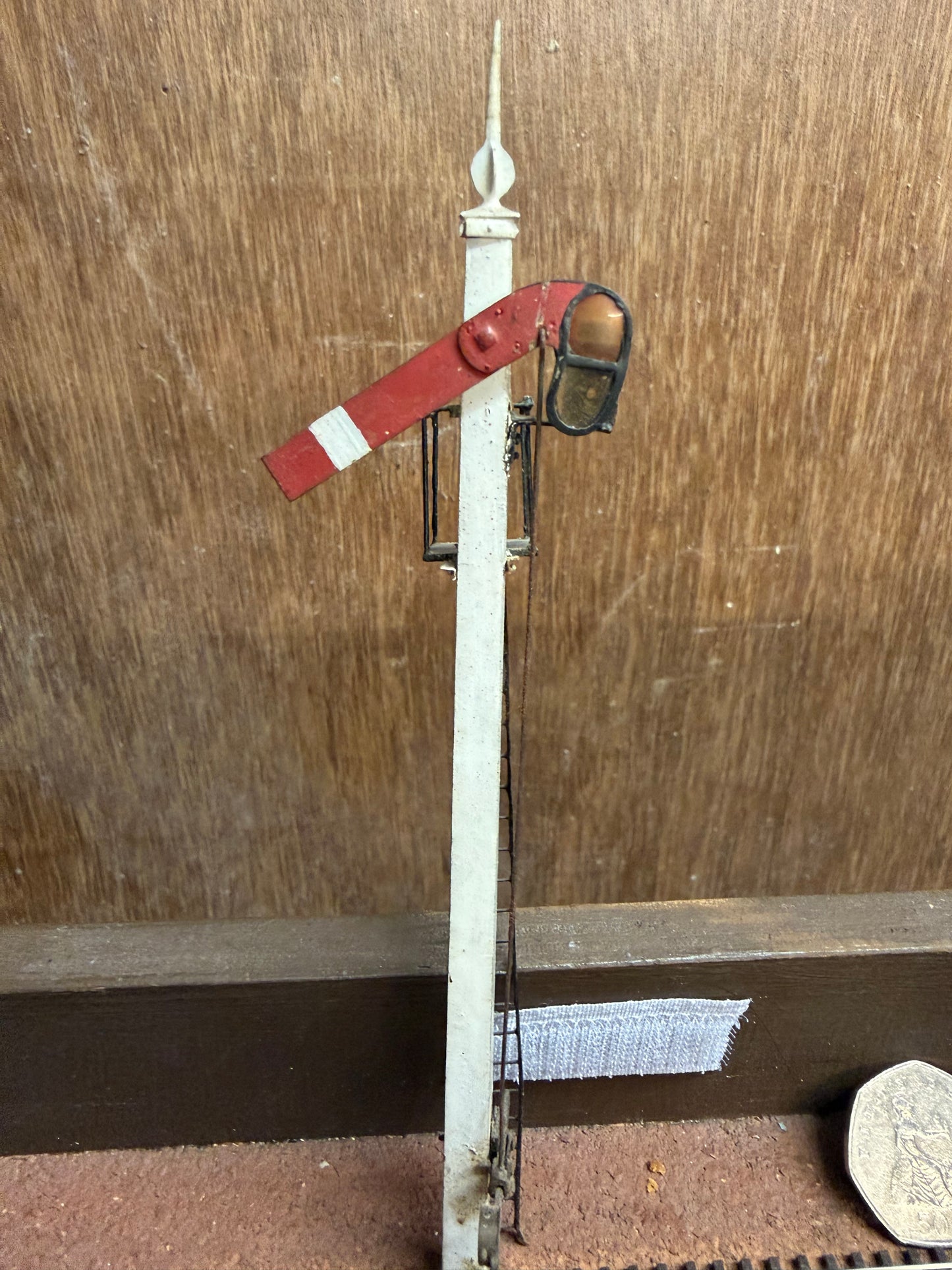 Scratch Built (O) Midland Railway / M&GN Lower Quadrant Semaphore Stop Signal 