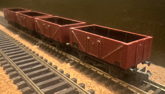 Peco (N Gauge) British Railways 12 and 13ton, 7 Plank Open Wagons Bundle