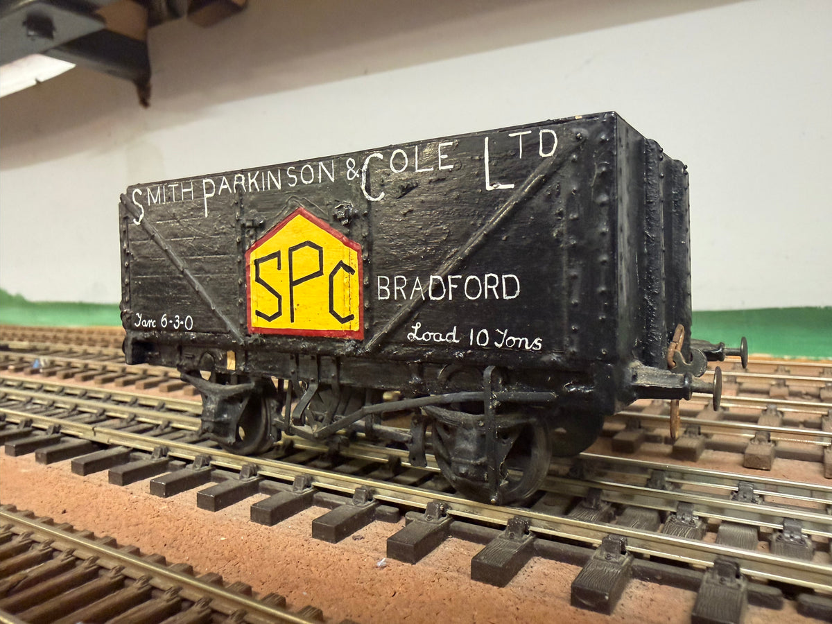 Scratch Built (O Gauge) Smith Parkinson & Cole Ltd of Bradford, Eight Plank Open Coal Wagon 