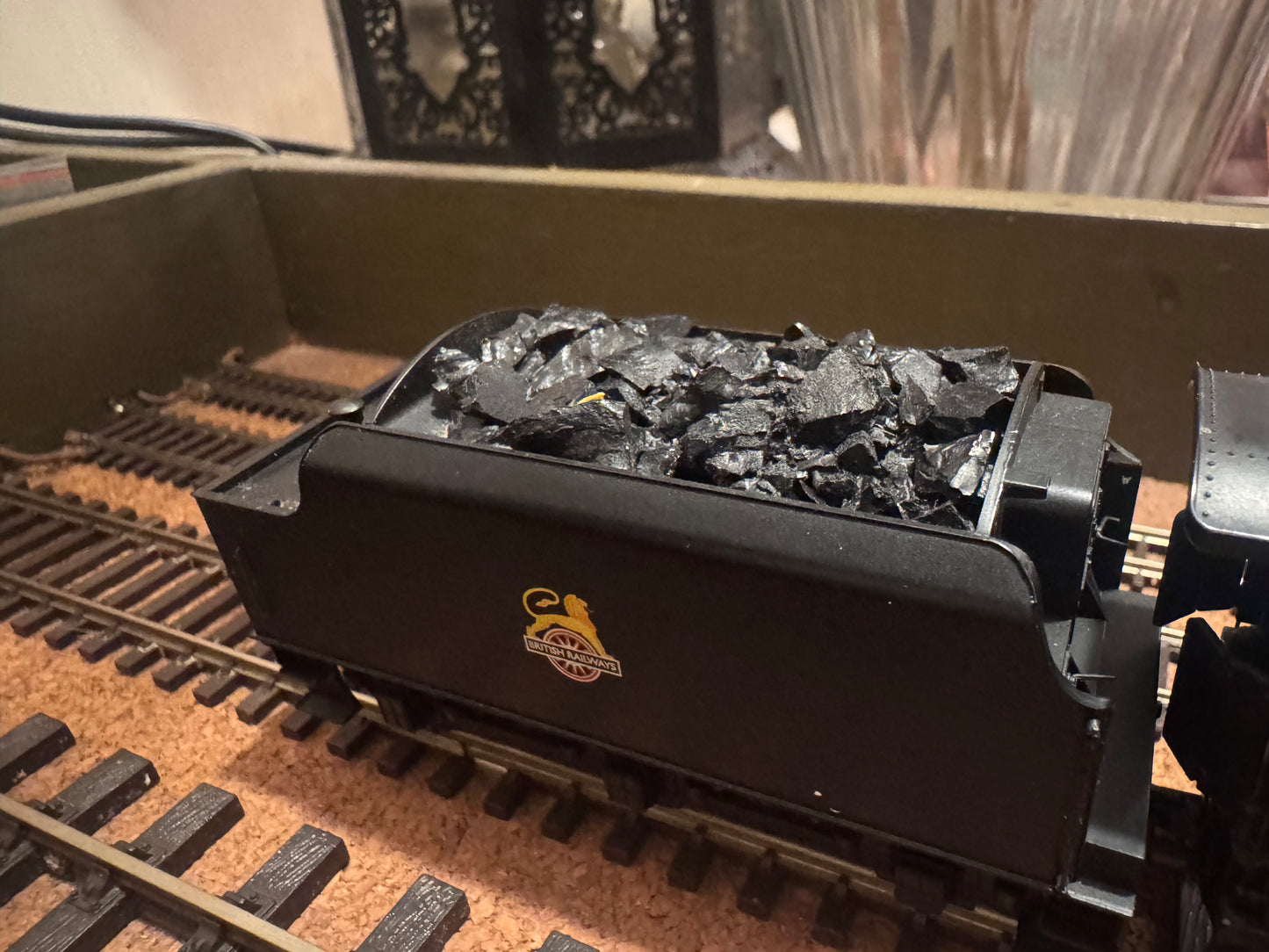 Hornby R2229 (OO) Ex LMS Stainer 8F No.48154 in unlined British Railways Black. (Shed Code 2F, Market Harborough Depot). DCC Fitted 
