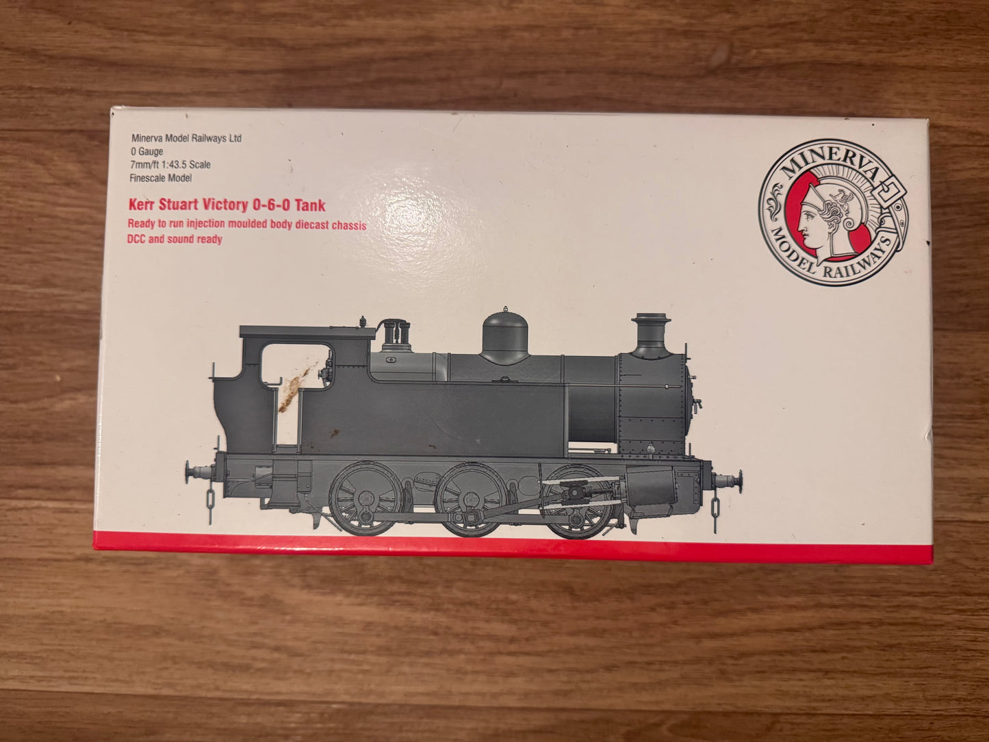 Minerva Model Railways 09531 (O Gauge) Kerr Stuart ‘Victory Class’ No.2 “Regina” in Light Weathered Lined Red with National Coal Board lettering. DCC Fitted 