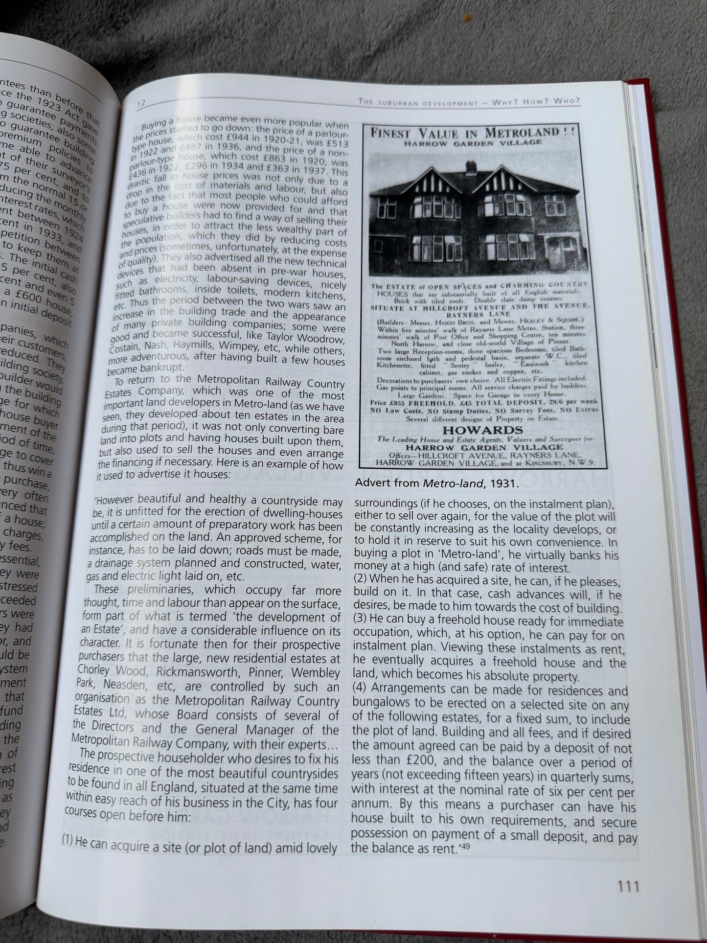 A history of the Metropolitan Railway & METRO-LAND by Irene Hawkes