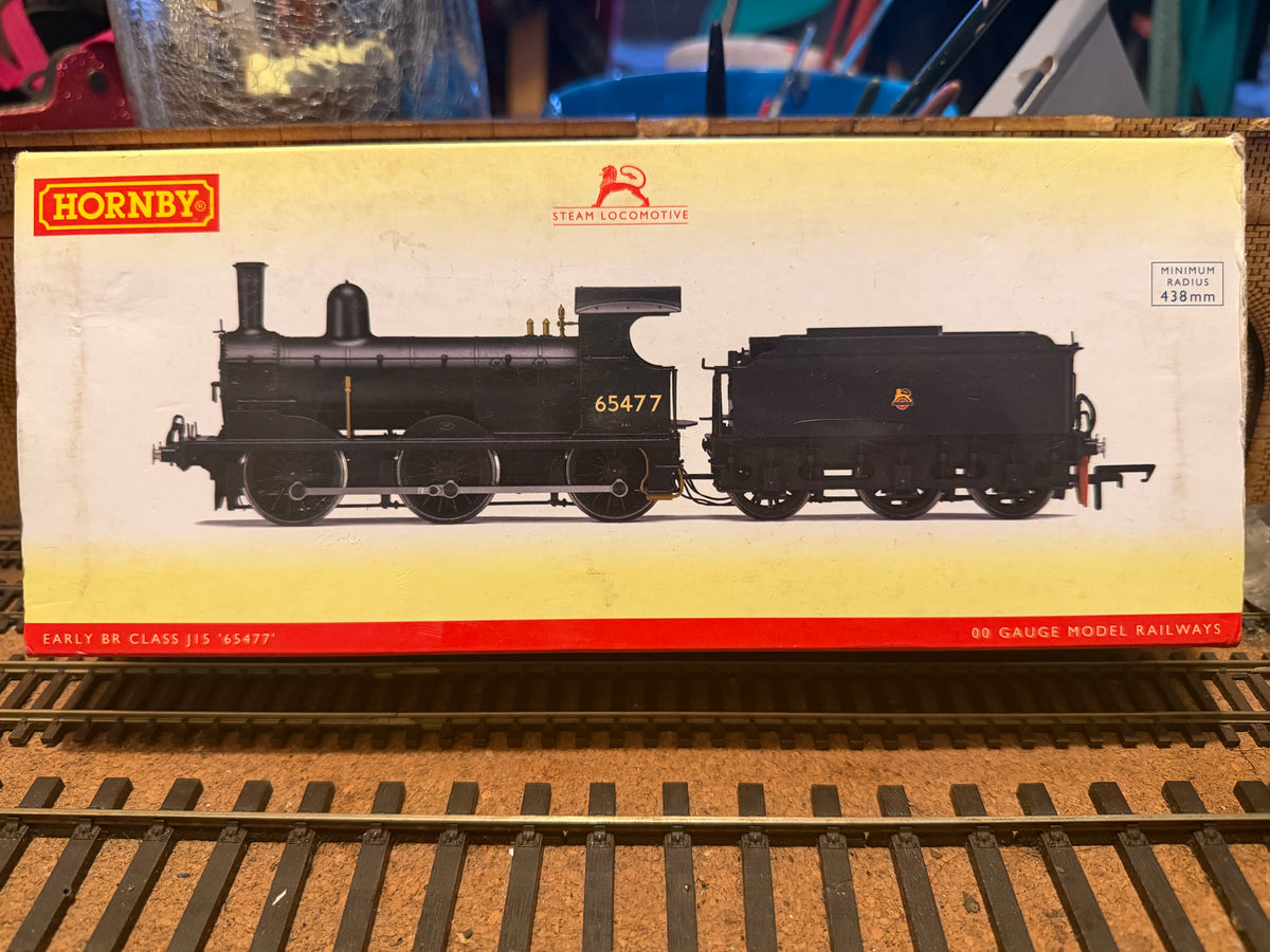 Hornby R3415 (OO) Ex GER / LNER J15 No.65477 in British Railways Unlined Black. (Shed Code 31A, Cambridge Depot) DCC Ready. 