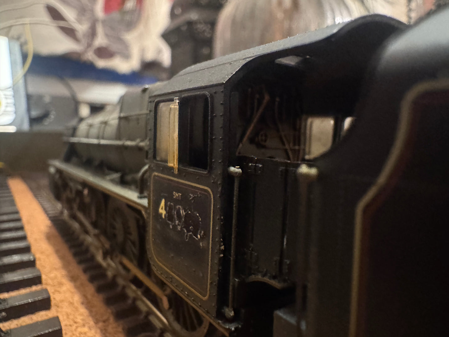 Hornby R2995XS (OO) EX LMS Class 5MT ‘Black Five’ (No Number) in Weathered BR Black. DCC Sound Fitted 