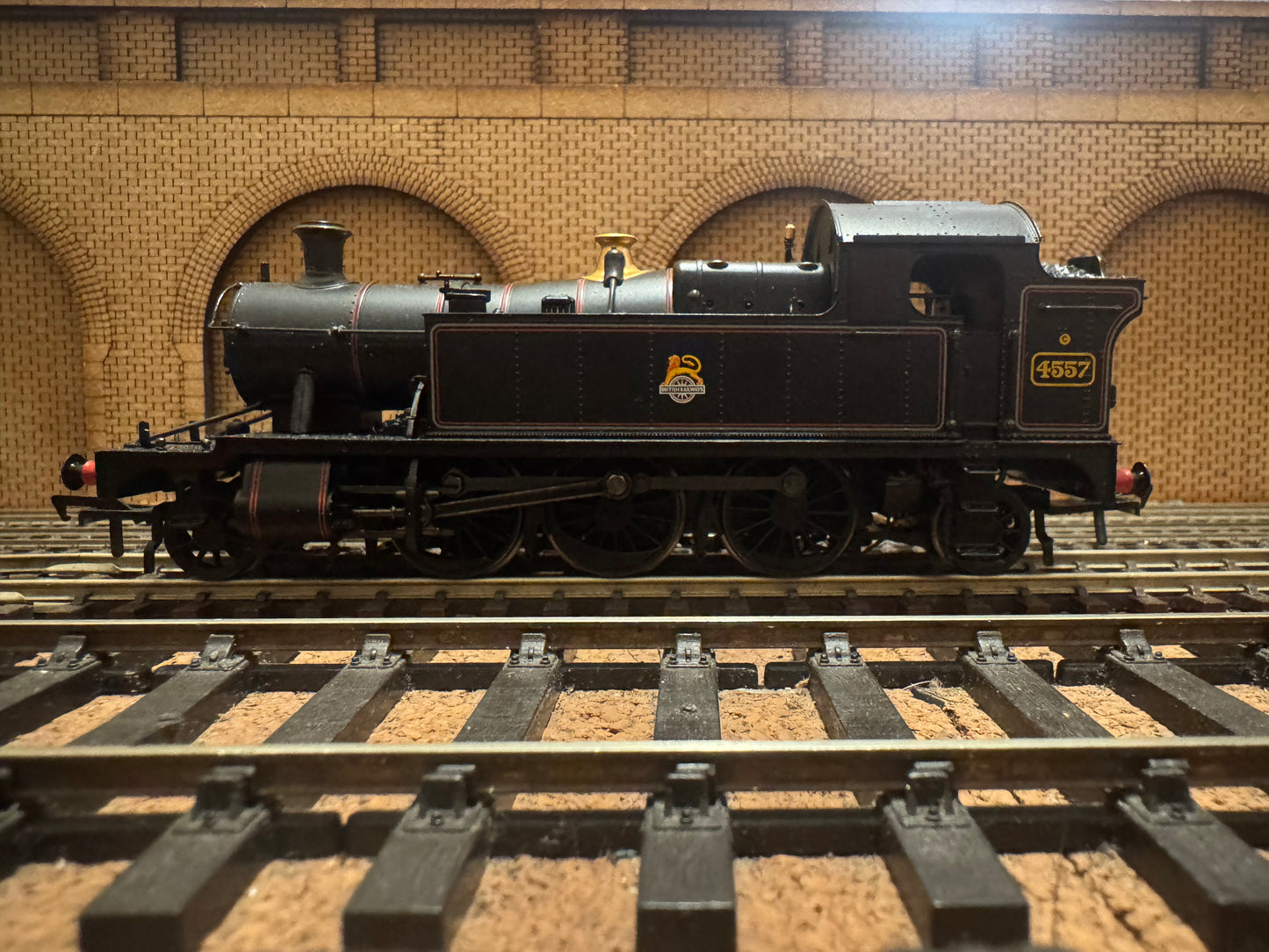 Bachmann 32-129 (OO) Ex GWR 45xx No.4557 in British Railways Lined Black. (Shed Code 87H, Neyland Depot) 