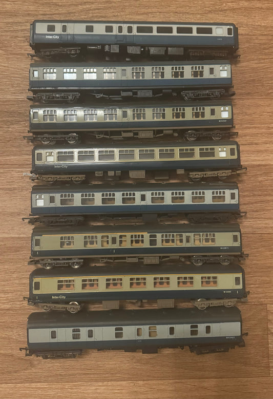 Locomattive Models Bundle (OO) British Rail Intercity mixed Mk1 / MK2 full rake. Bundle No.3