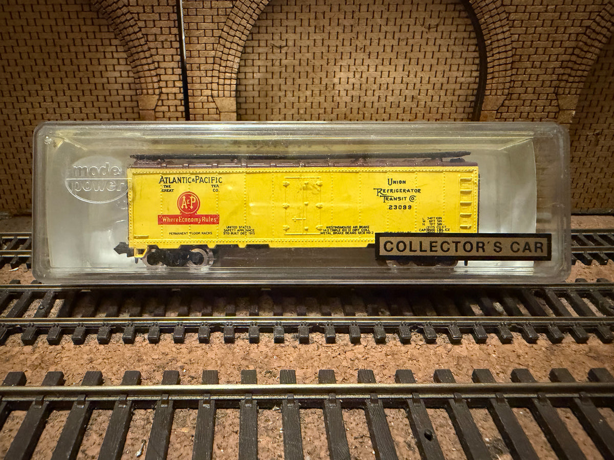 Model Power No.3717 (N Scale) Union Refrigerator Transit, Box Car No.23089 In Atlantic & Pacific Tea Livery 