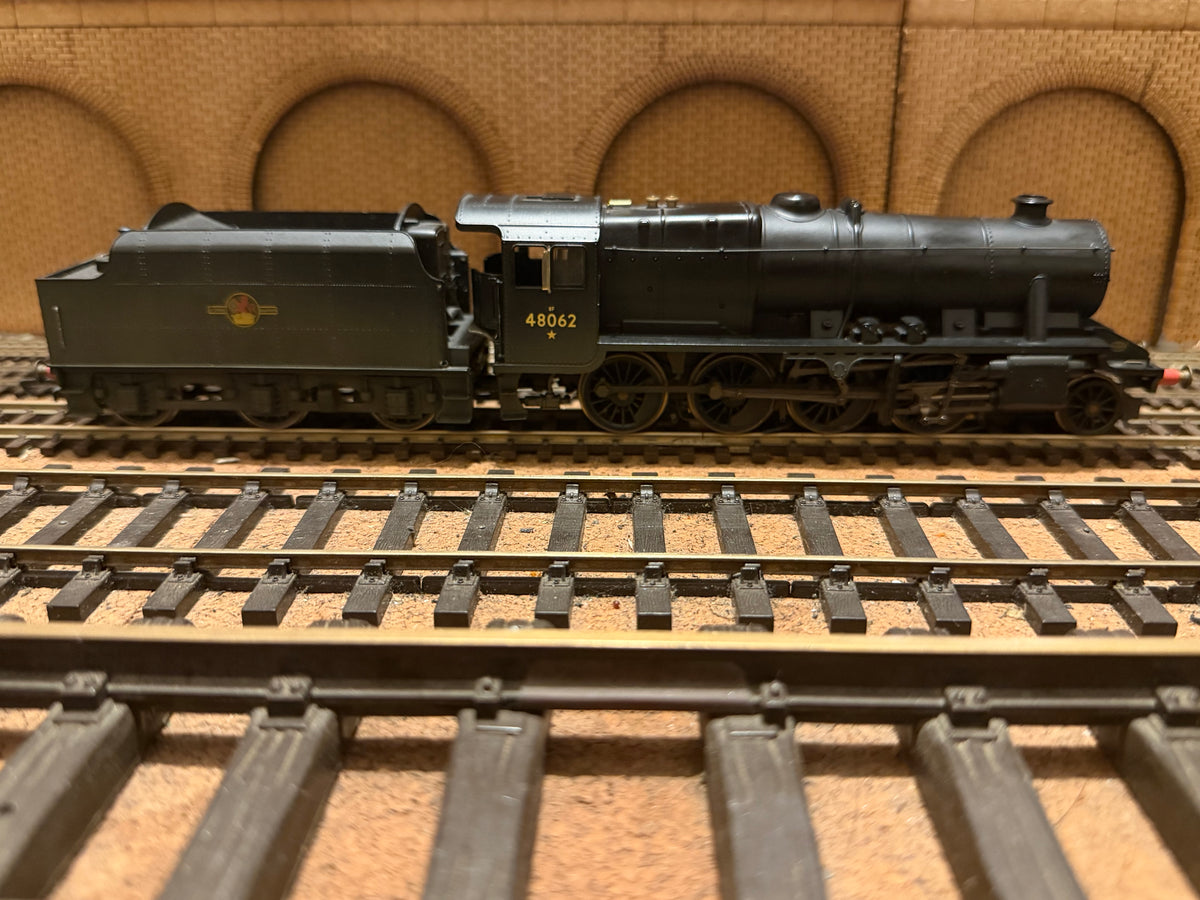Hornby R2395A (OO) Ex LMS ‘Stanier’ 8F No.48062 in Lightly Weathered British Railways Unlined Black. (Shed Code, 14A Cricklewood East Depot) DCC Ready £72 