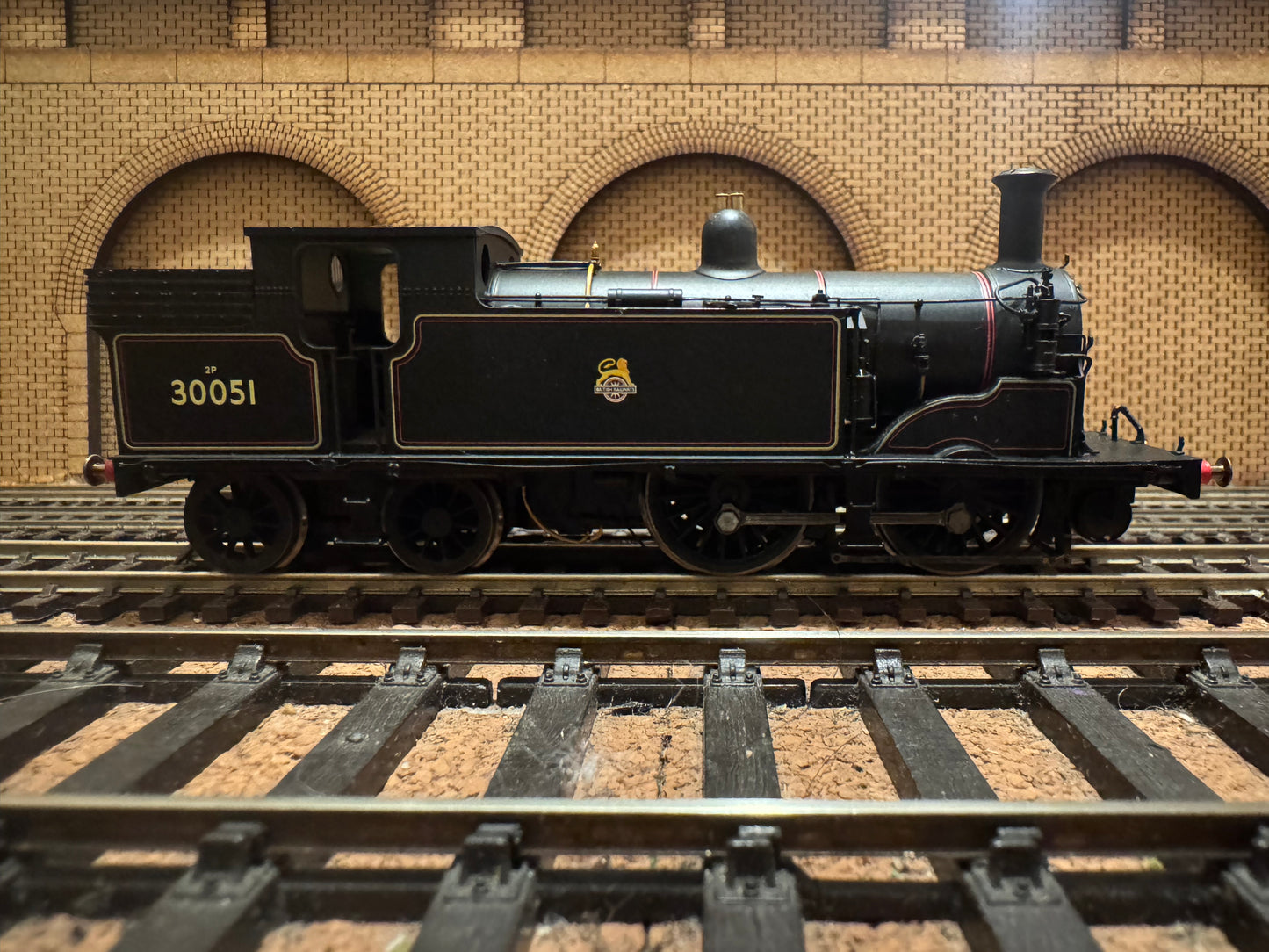 Hornby R2504 (OO) Ex LSWR / SR ‘Drummond’ M7 No.30051 in Lined British Railways Black. (Shed Code 75D, Horsham Depot) DCC Ready