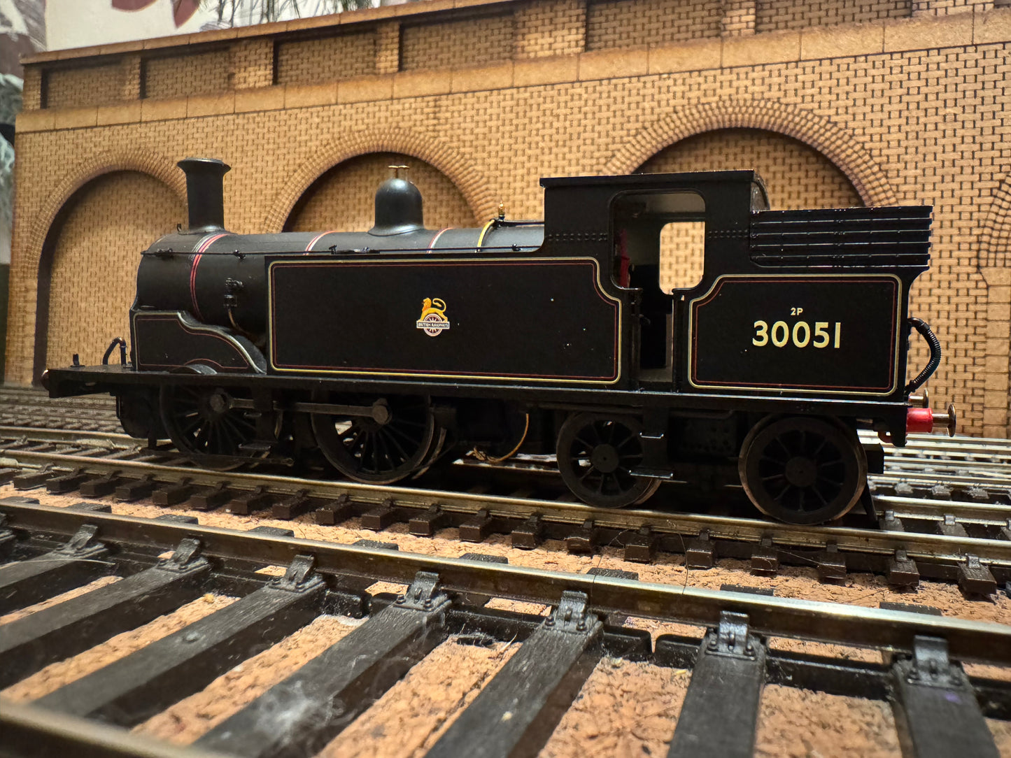 Hornby R2504 (OO) Ex LSWR / SR ‘Drummond’ M7 No.30051 in Lined British Railways Black. (Shed Code 75D, Horsham Depot) DCC Ready