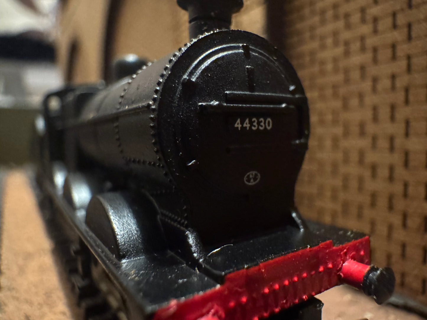 Graham Farish 372-054 (N Gauge) EX LMS ‘Fowler’ 4F No.44330 in unlined British Railways Black. (Shed Code 67A, Crokerhill Depot)